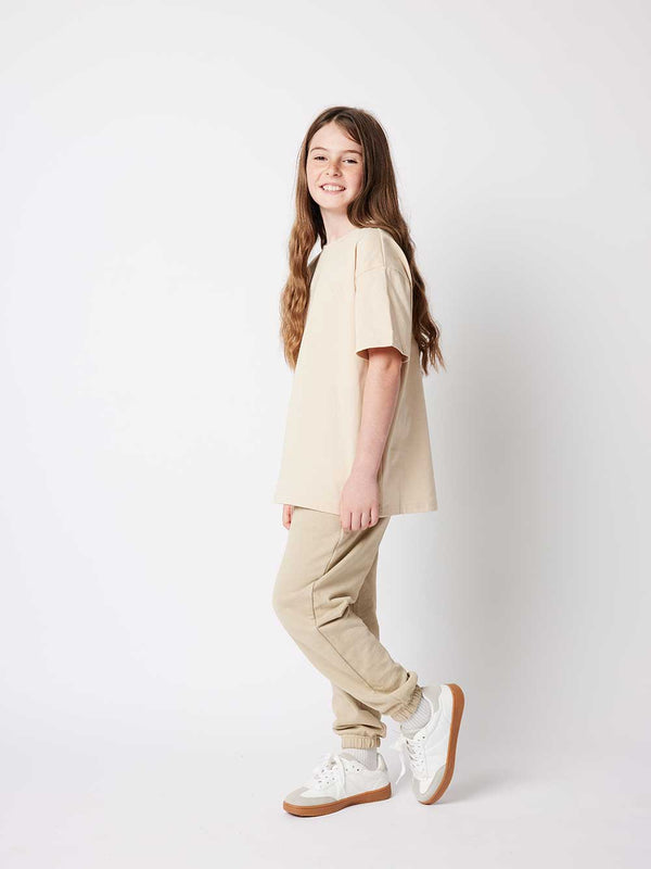 Crew Neck T-shirt - Sand