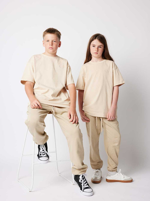 Crew Neck T-shirt - Sand