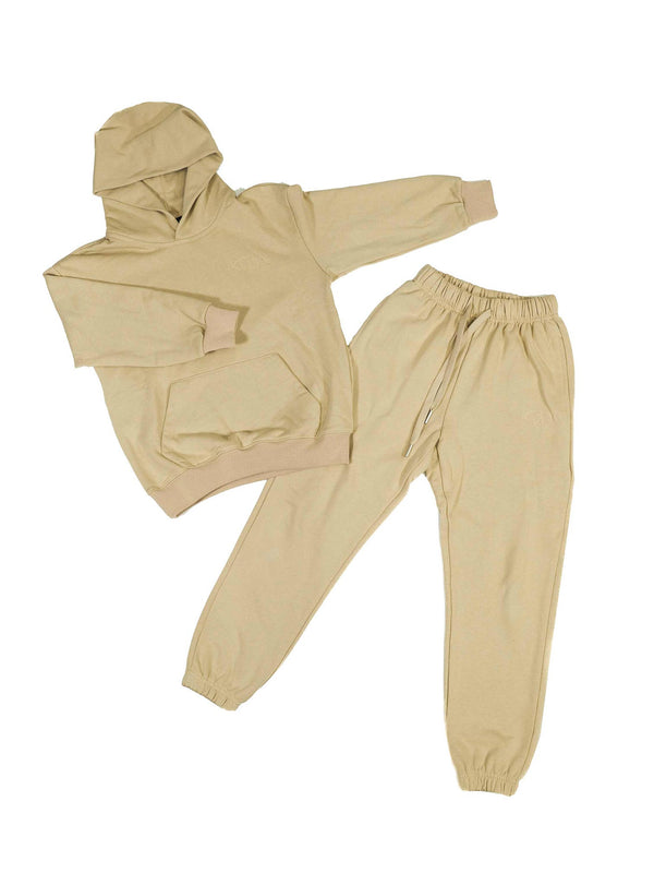 Hoodie and Sweatpants Set - Sand