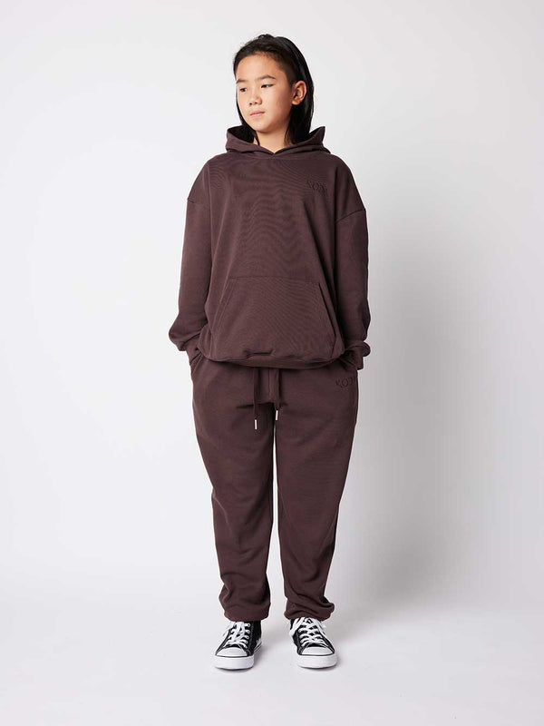 Terry Hoodie - Espresso Plum
