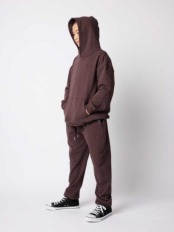 Terry Hoodie - Espresso Plum