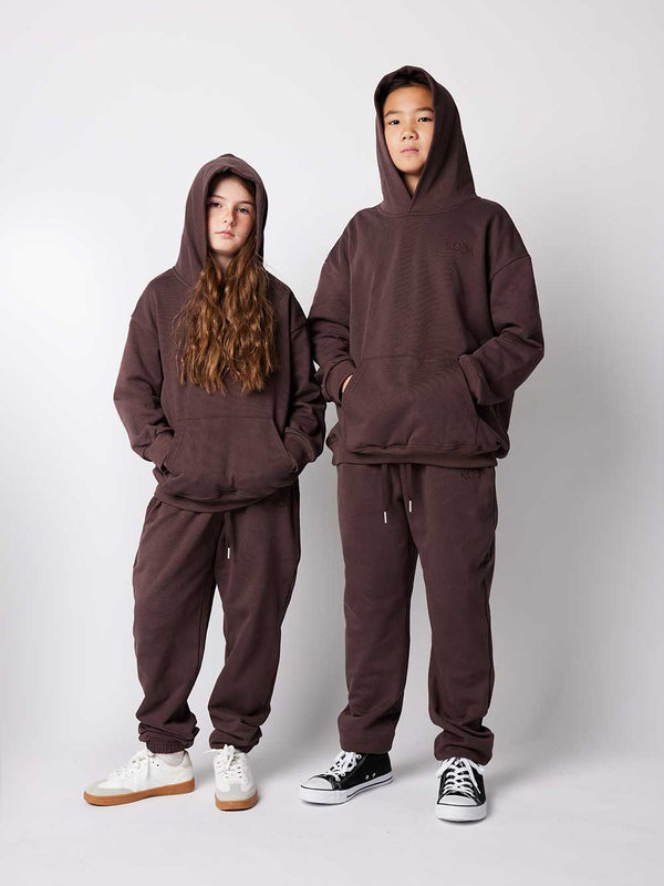Terry Hoodie - Espresso Plum