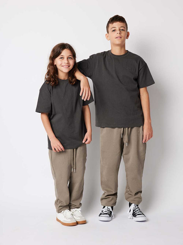 Crew Neck T-shirt - Charcoal