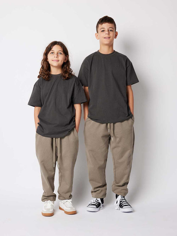 Crew Neck T-shirt - Charcoal