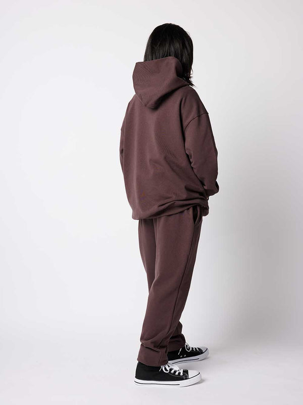 Terry Hoodie - Espresso Plum