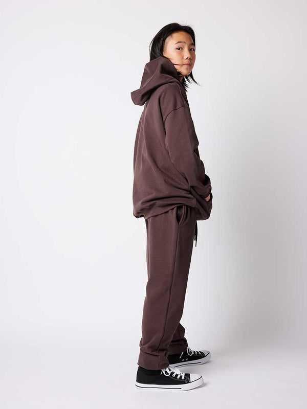Terry Hoodie - Espresso Plum