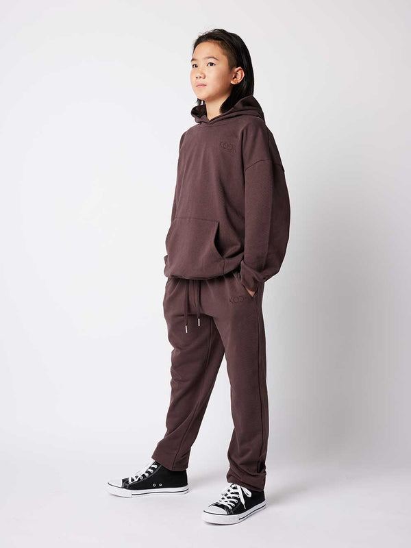 Terry Hoodie - Espresso Plum