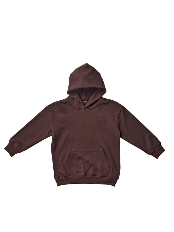Terry Hoodie - Espresso Plum