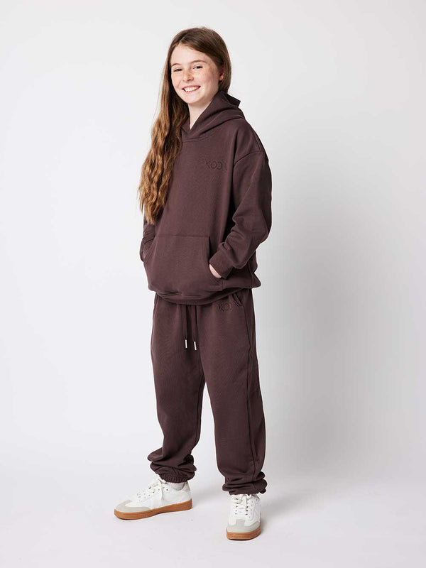 Terry Hoodie - Espresso Plum