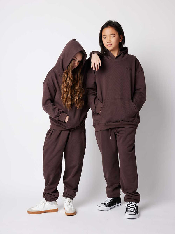 Terry Hoodie - Espresso Plum