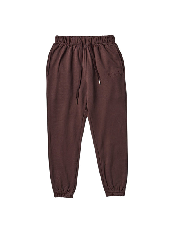 Terry Sweatpants - Espresso Plum